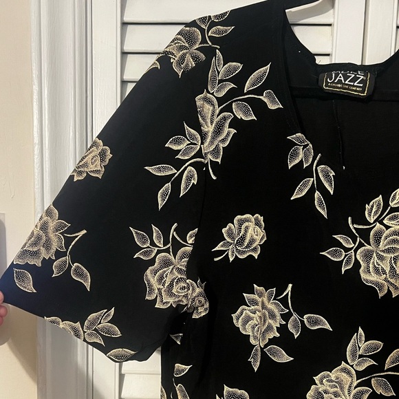 Vintage More Jazz A Chorus Line Company Midi Floral Dress - Picture 2 of 7